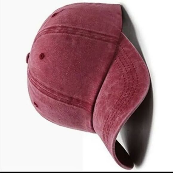 Dark pink unisex ball hat - Picture 6 of 8